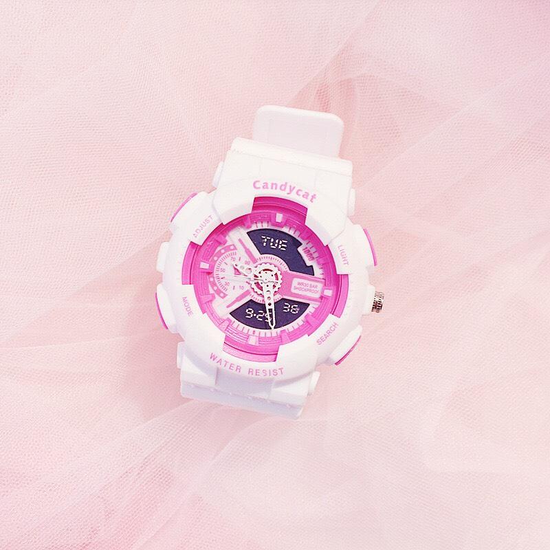 Đồng hồ thể thao nam nữ thông minh candycat