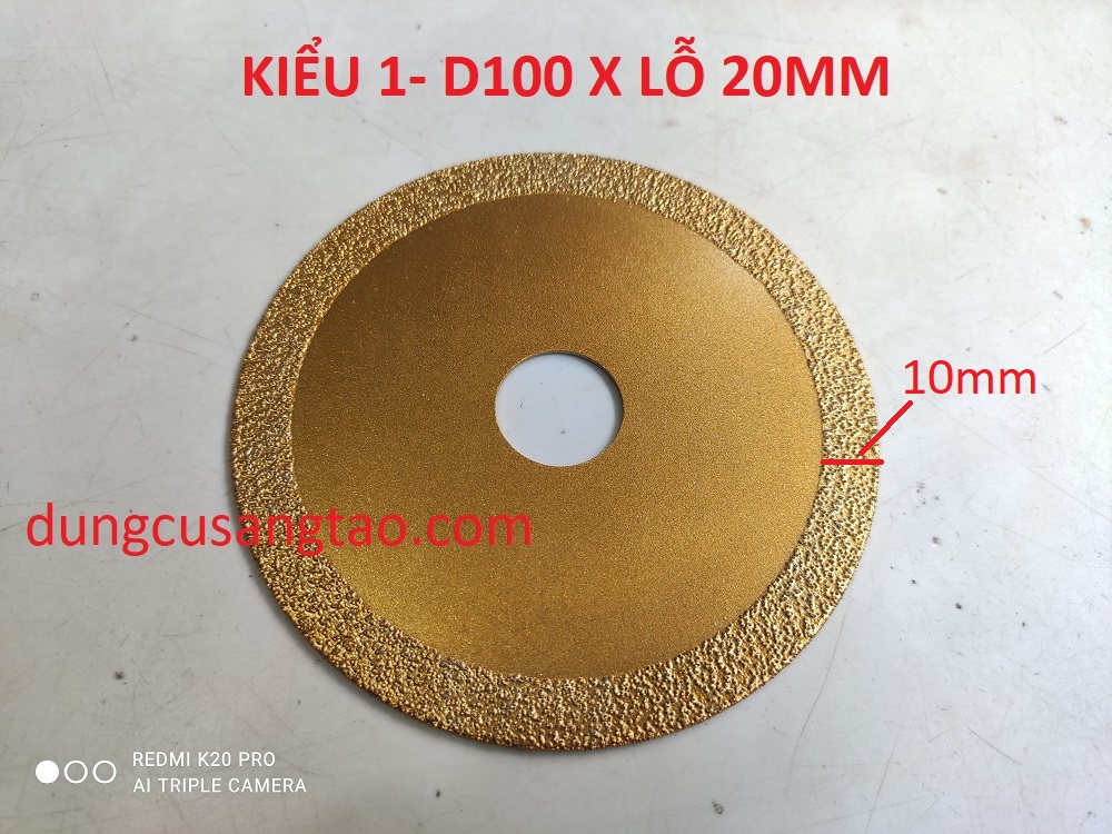 Đĩa cắt gạch, đá, thủy tinh, gốm sứ, kim loại