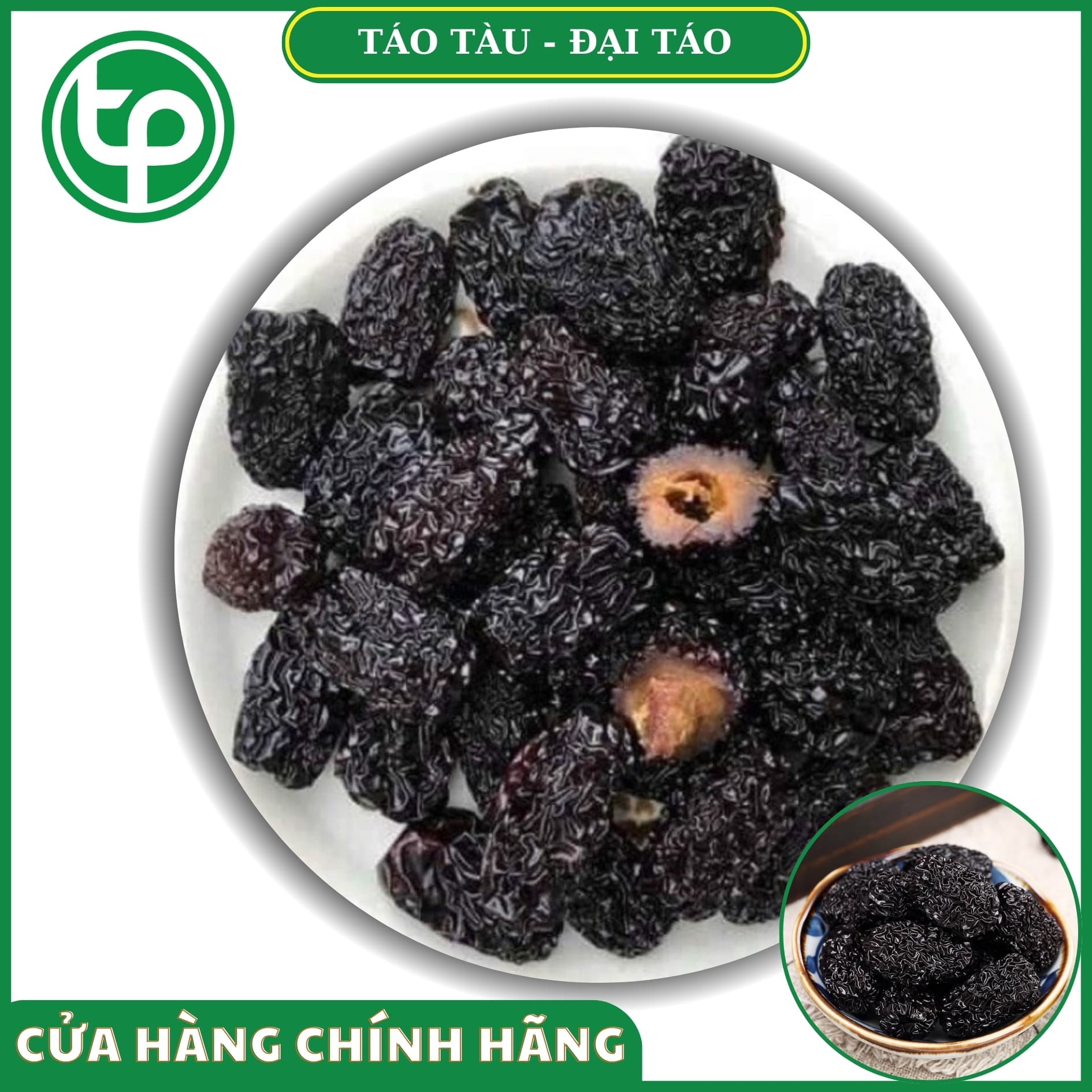Táo tàu sấy khô hảo hạng 500g - Thảo Dược Tấn Phát