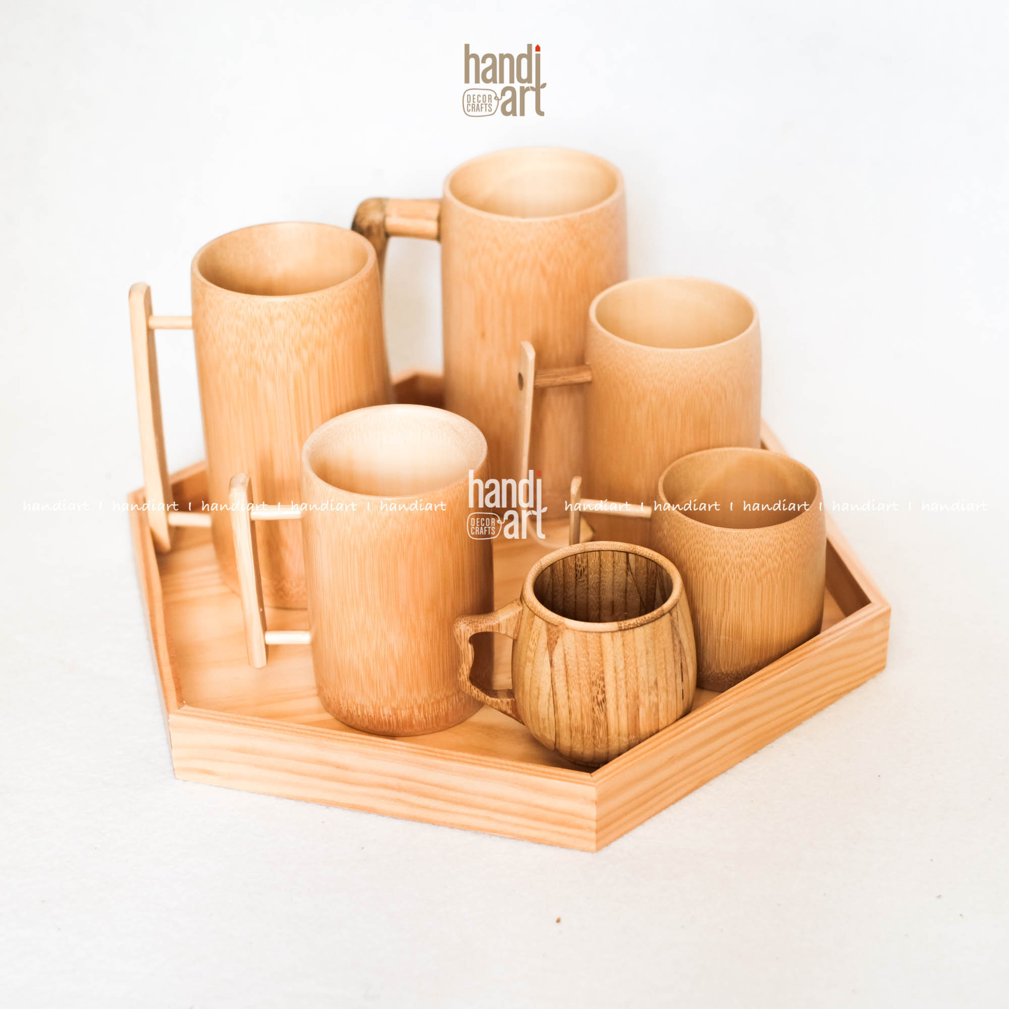 [HCM]Ly tre có quai - Cóc tre - Ly tre handmade