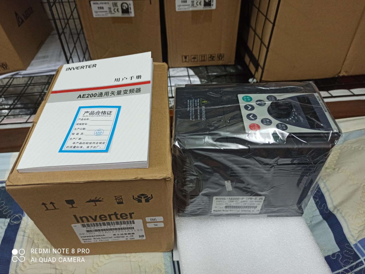 Biến tần Yingshida AE200 vào 1 pha 220v ra 3 pha 220v (Inverter)