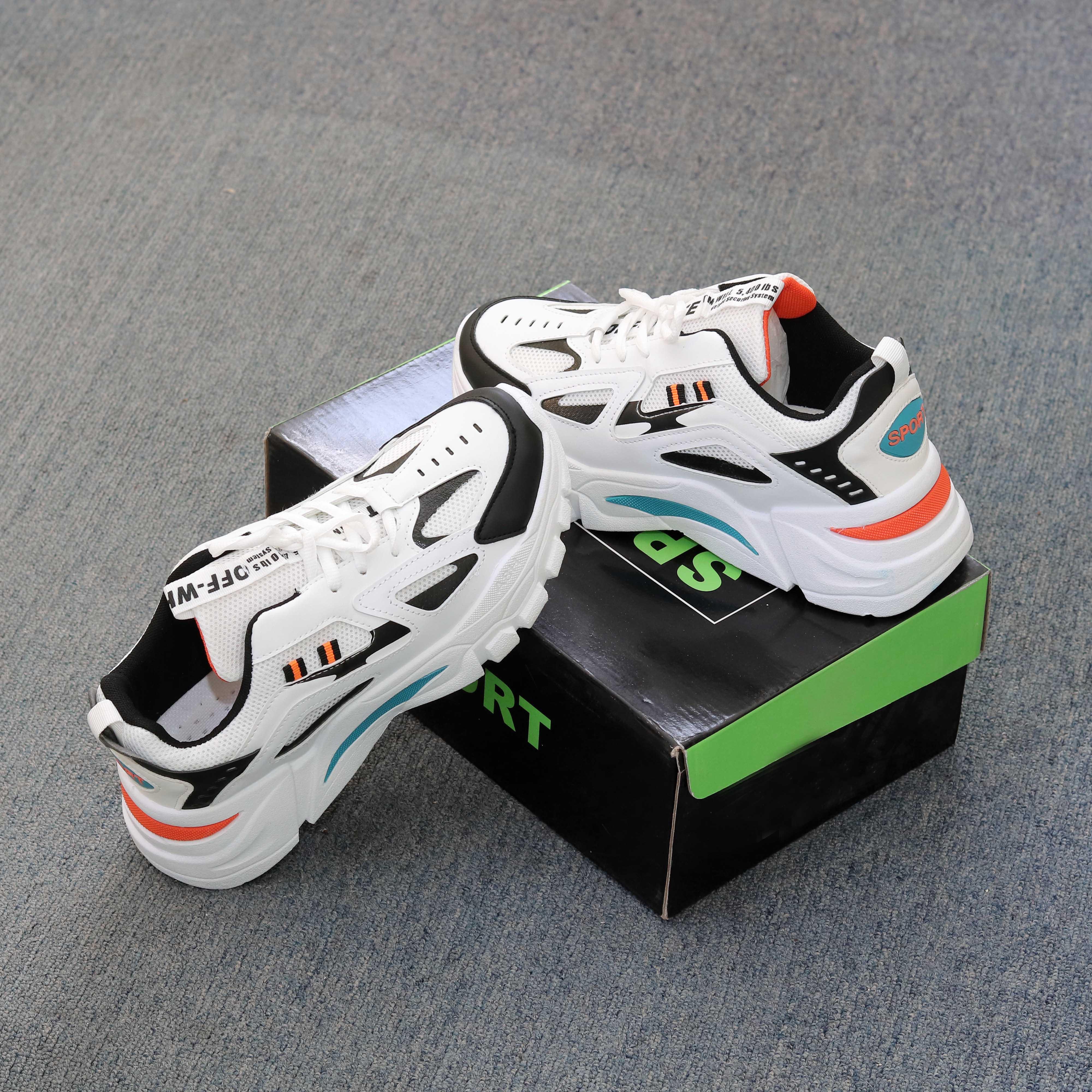 Giày thể thao Hàn Quốc, giày sneaker  Đen- trắng.