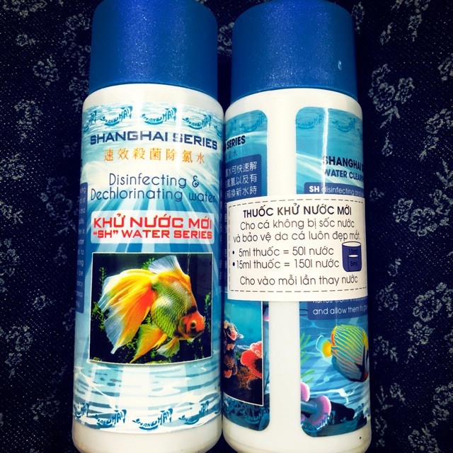 DUNG DỊCH KHỬ NƯỚC MỚI SHANGHAI 125ML CHO BỂ CÁ
