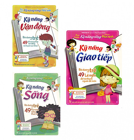 Sách Combo Rèn Luyện Kỹ Năng Dành Cho Học Sinh: Kỹ Năng Sống + Kỹ Năng Giao Tiếp + Kỹ Năng Vận Động - Mhbooks