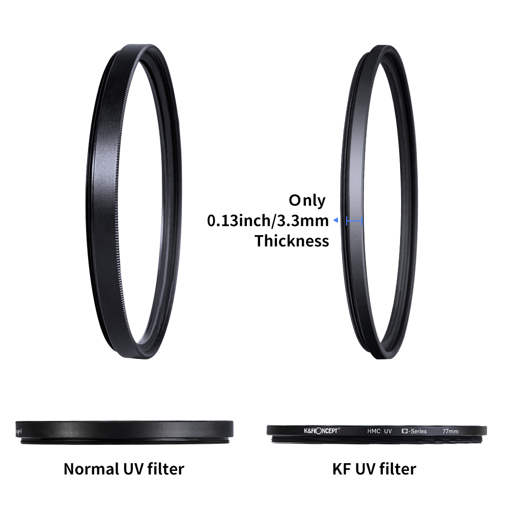 K&F CONCEPT NANO-K MC UV  Filter Slim With 3 cleaning cloths