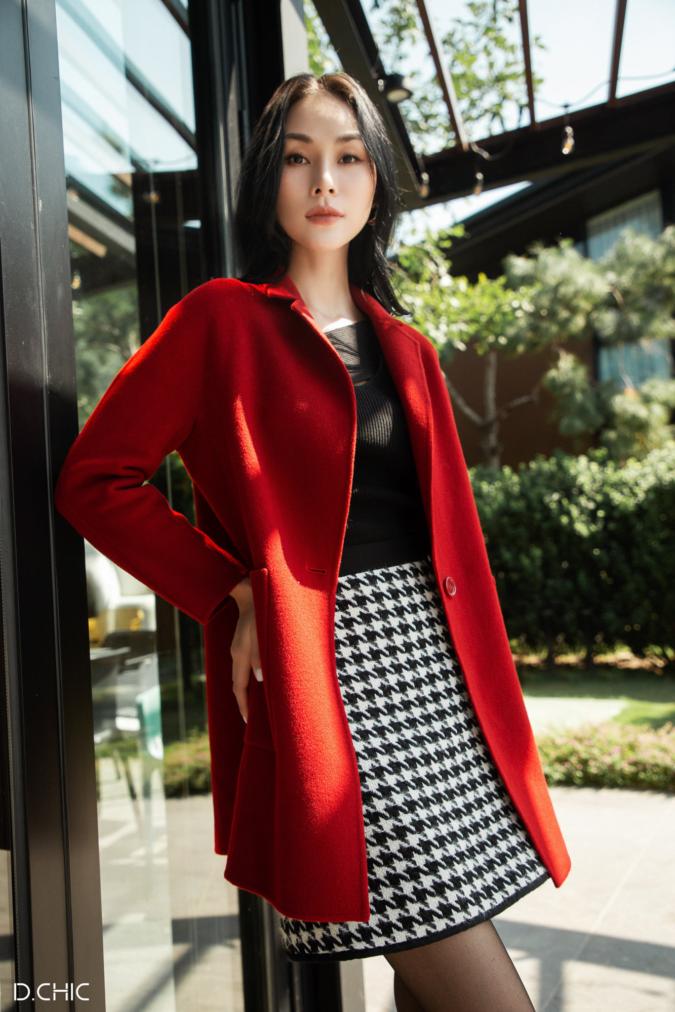 Áo khoác dạ HANDMADE 2022 2 túi ốp D.CHIC MS: 980259