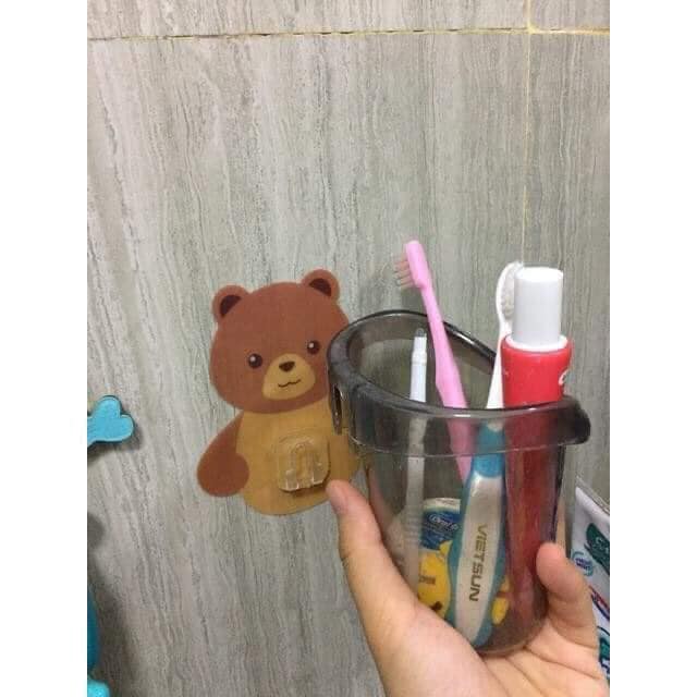 CỐC ĐỰNG BÀN CHẢI ĐỰNG ĐỒ ĐA NĂNG HÌNH GẤU