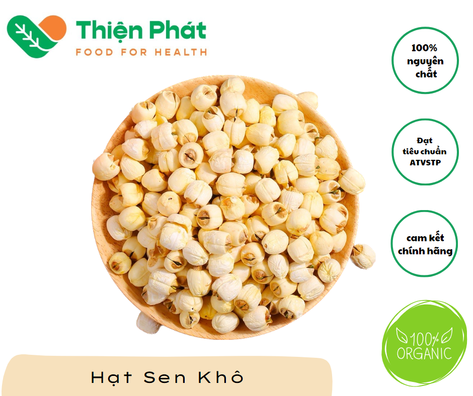 [Giá tốt] Hạt sen khô Đồng Tháp Túi 1KG