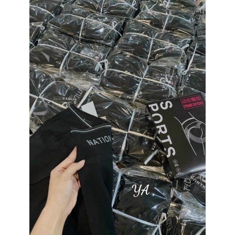 Quần legging nữ lưng cao gen bụng cạp chéo
