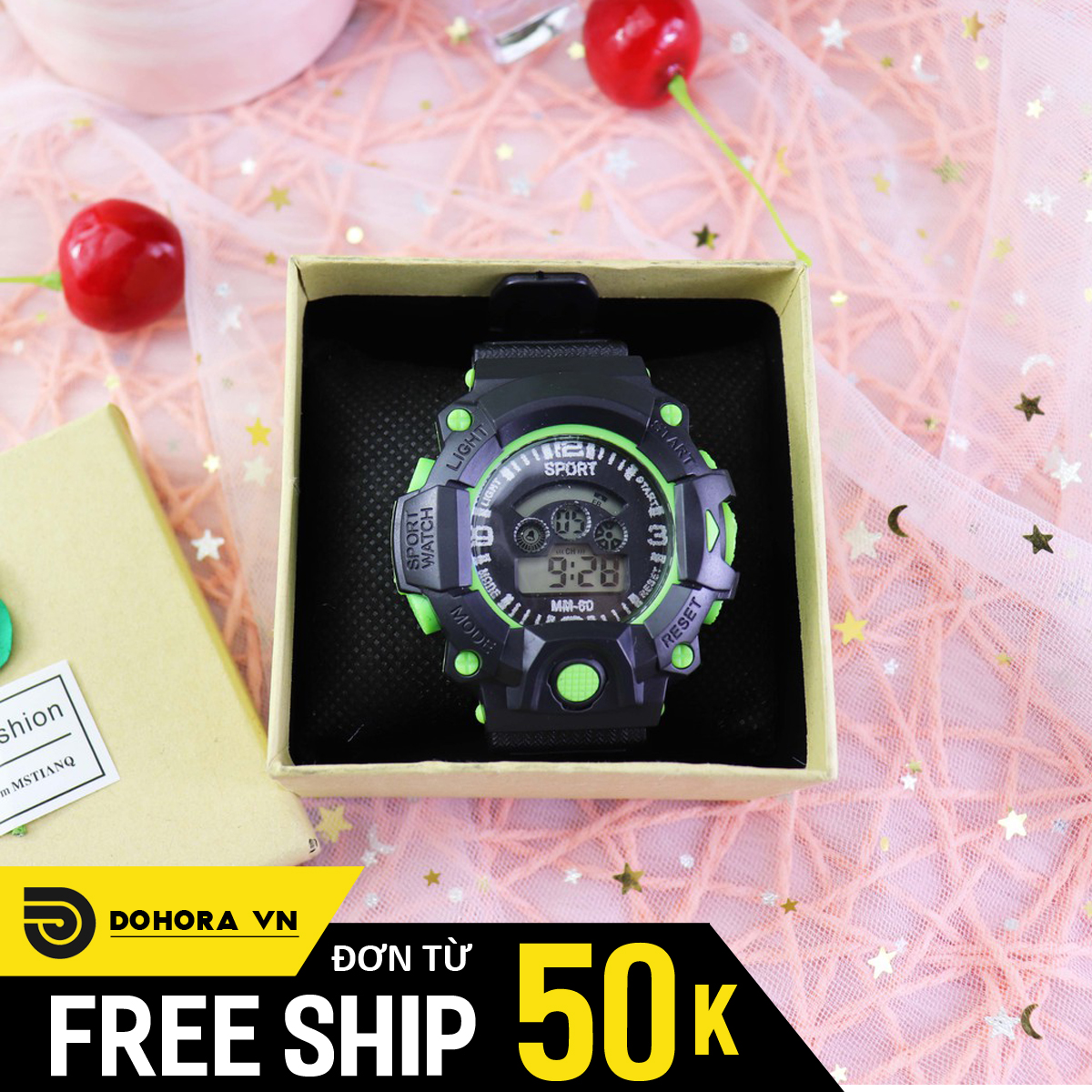 Đồng hồ điện tử thể thao nam nữ Sport A141, đèn led nhiều màu cực đẹp, mẫu mới cực hot, chống thấm sinh hoạt