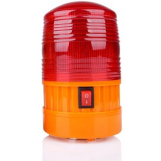 Đèn cảnh báo công trình thi công, sử dụng pin, đế có nam châm
