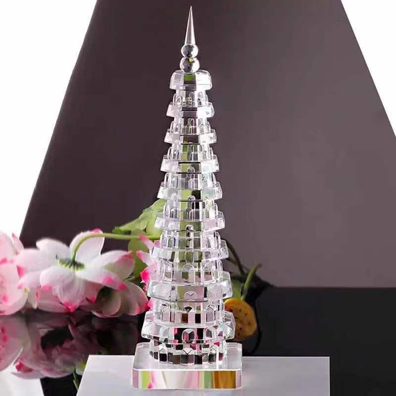 Tháp văn xương pha lê 7 tầng