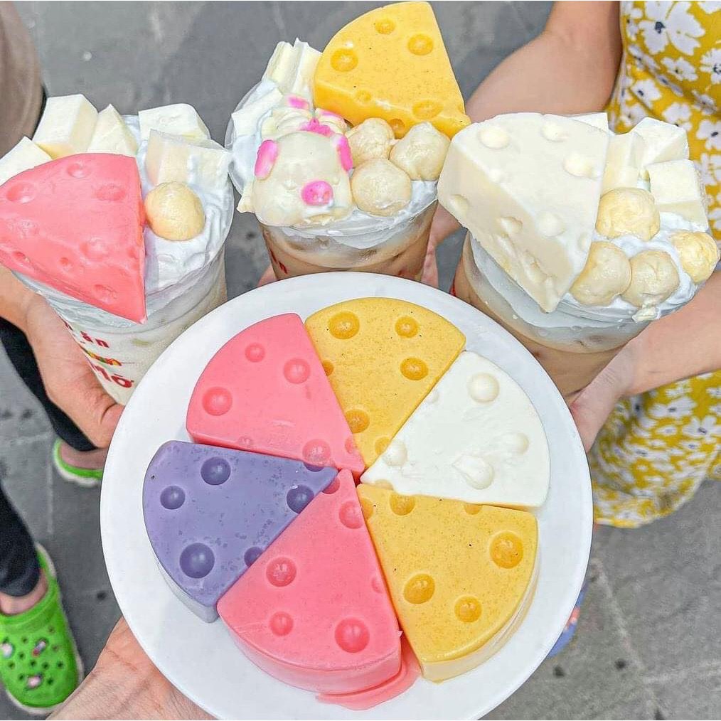 Set làm pudding TRỨNG, DÂU, SOCOLA, KHOAI MÔN,MATCHA