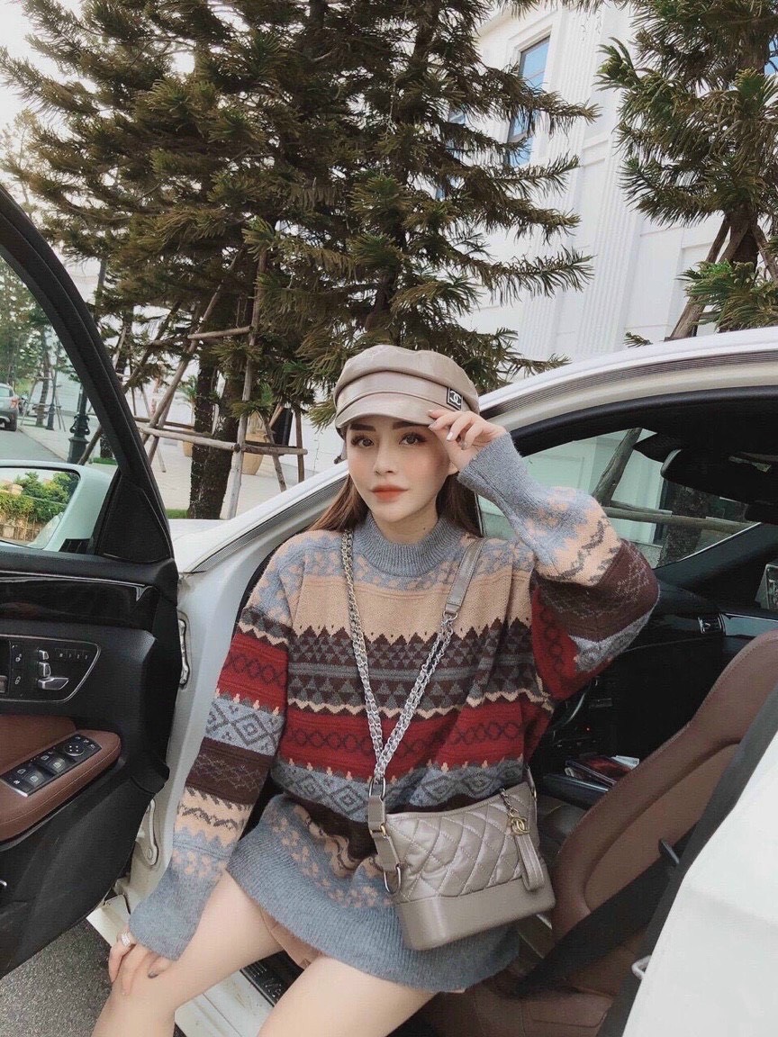 Áo len thổ cẩm vintage