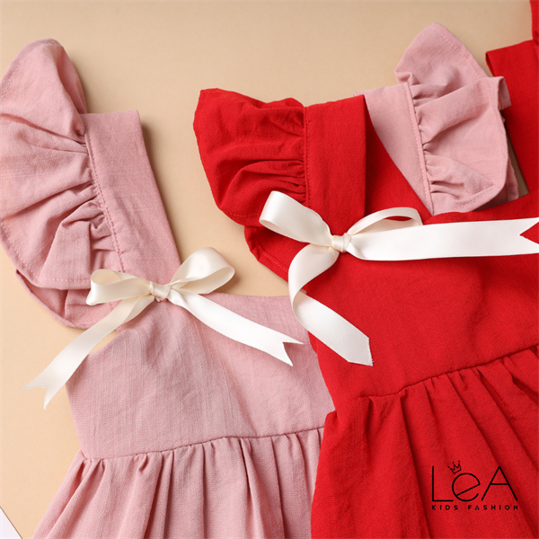 Đầm Linen Thuỷ Tiên Cho Bé Gái