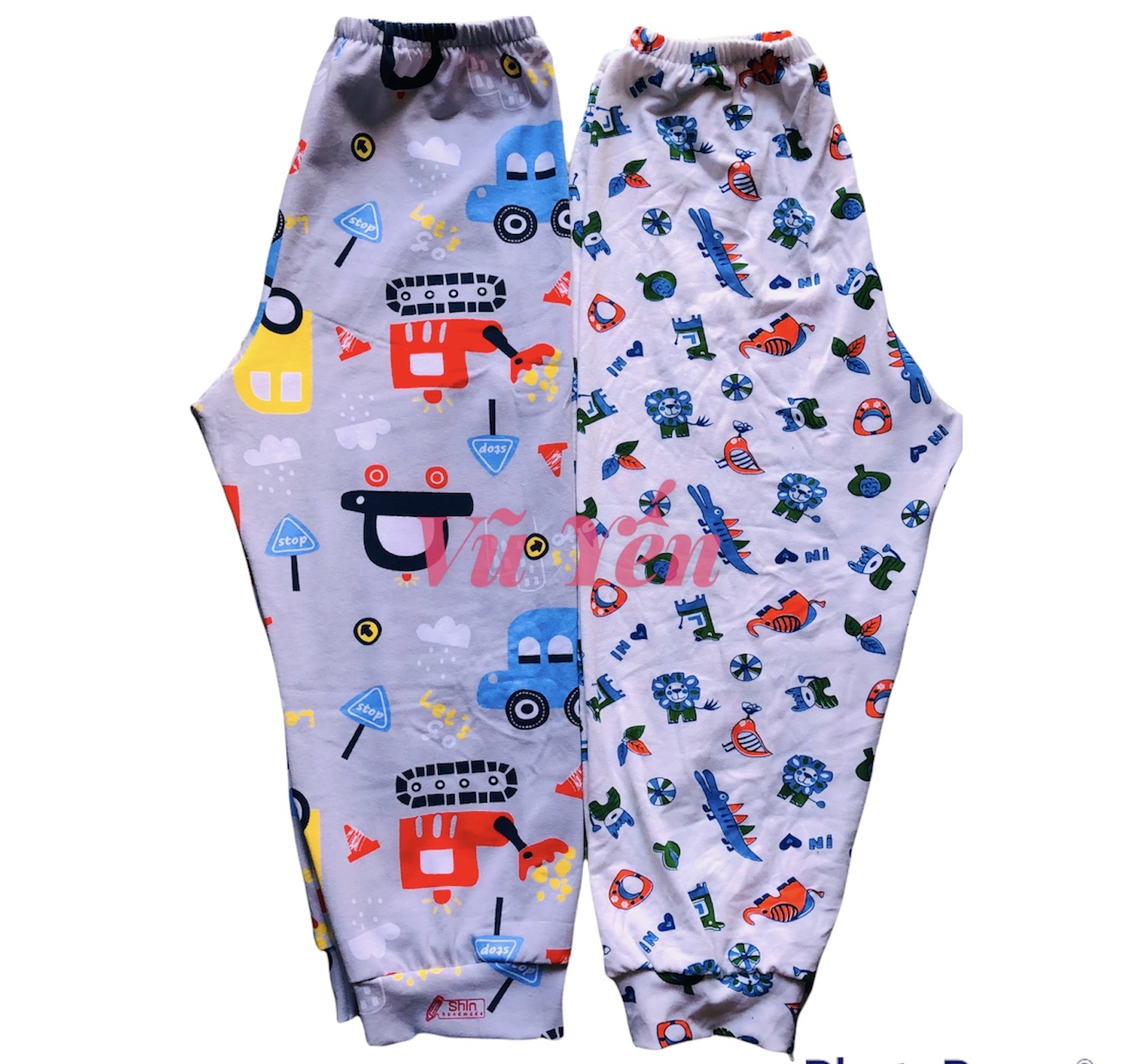 Set 5 quần dài thun lạnh siêu mềm mát nhiều hình xinh yêu cho bé