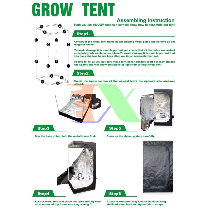 Grow tent 100*100*200 cm