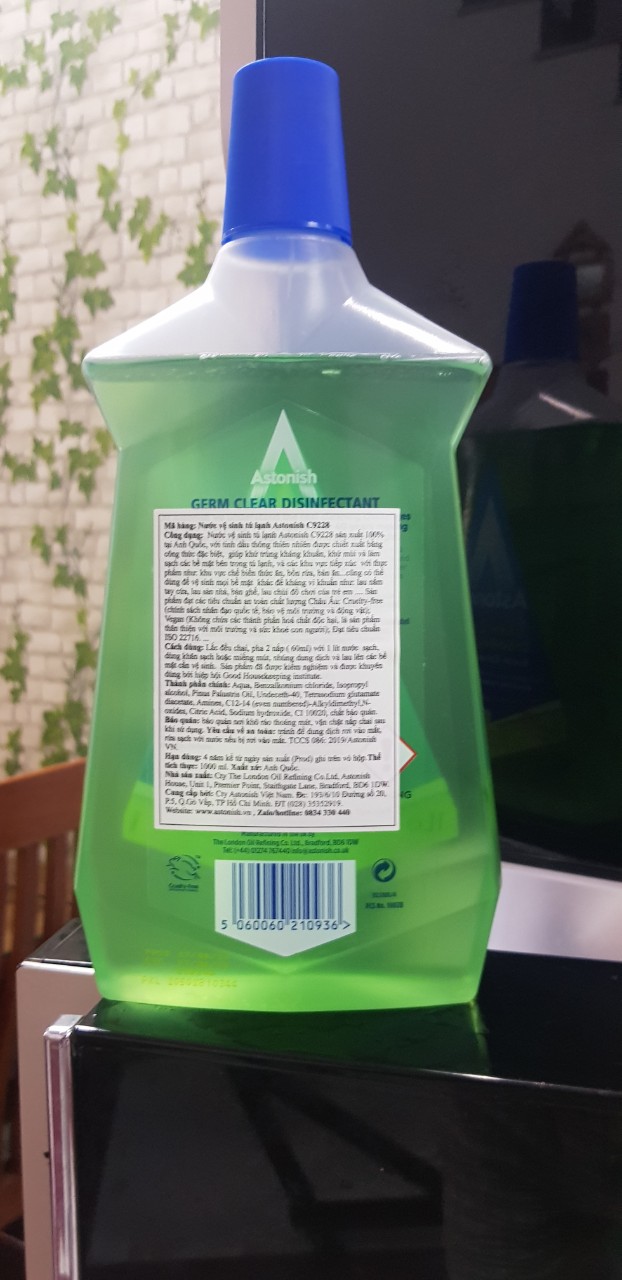 Dung dịch sát khuẩn vệ sinh tủ lạnh Astonish C9228 (1lít)