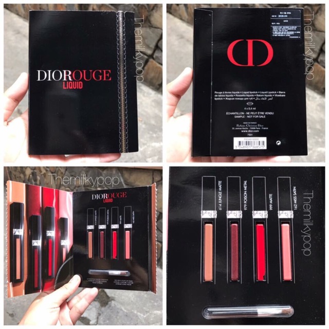 [HCM]Sample son kem Dior Rouge Liquid 4 màu kèm cọ cam kết hàng đúng mô tả chất lượng đảm bảo an toàn đến sức khỏe người sử dụng đa dạng mẫu mã