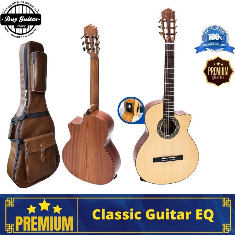 Đàn guitar classic DC350JX Duy Guitar Store dáng khuyết có EQ MET B12 âm thanh tốt chất lượng cao