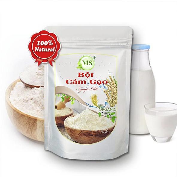 Bột Cám Gạo đắp mặt hữu cơ MS nguyên chất