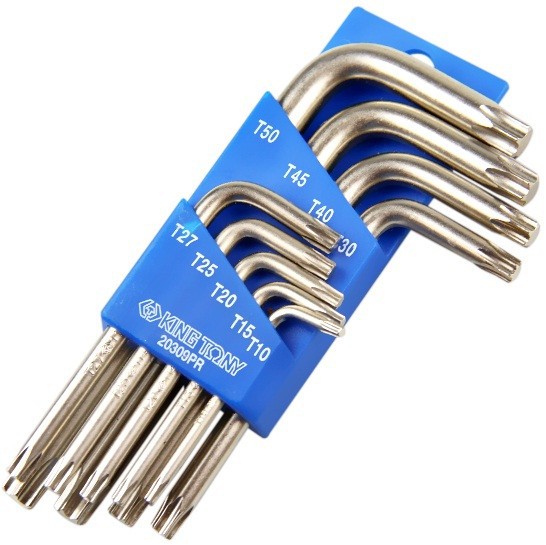 Bộ lục giác hoa thị có lỗ Kingtony  (9 chi tiết)
