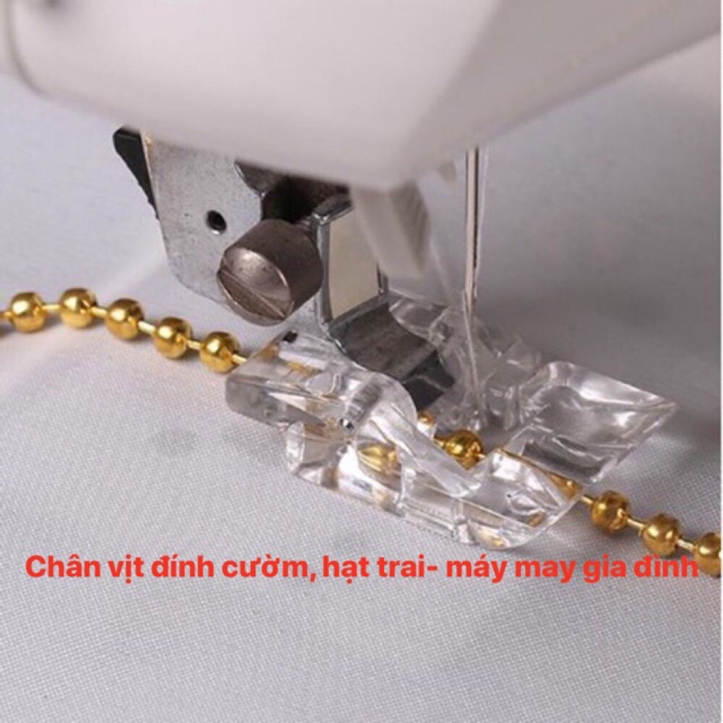 CHÂN VỊT ĐÍNH DÂY CƯỜM MÁY MAY GIA ĐÌNH
