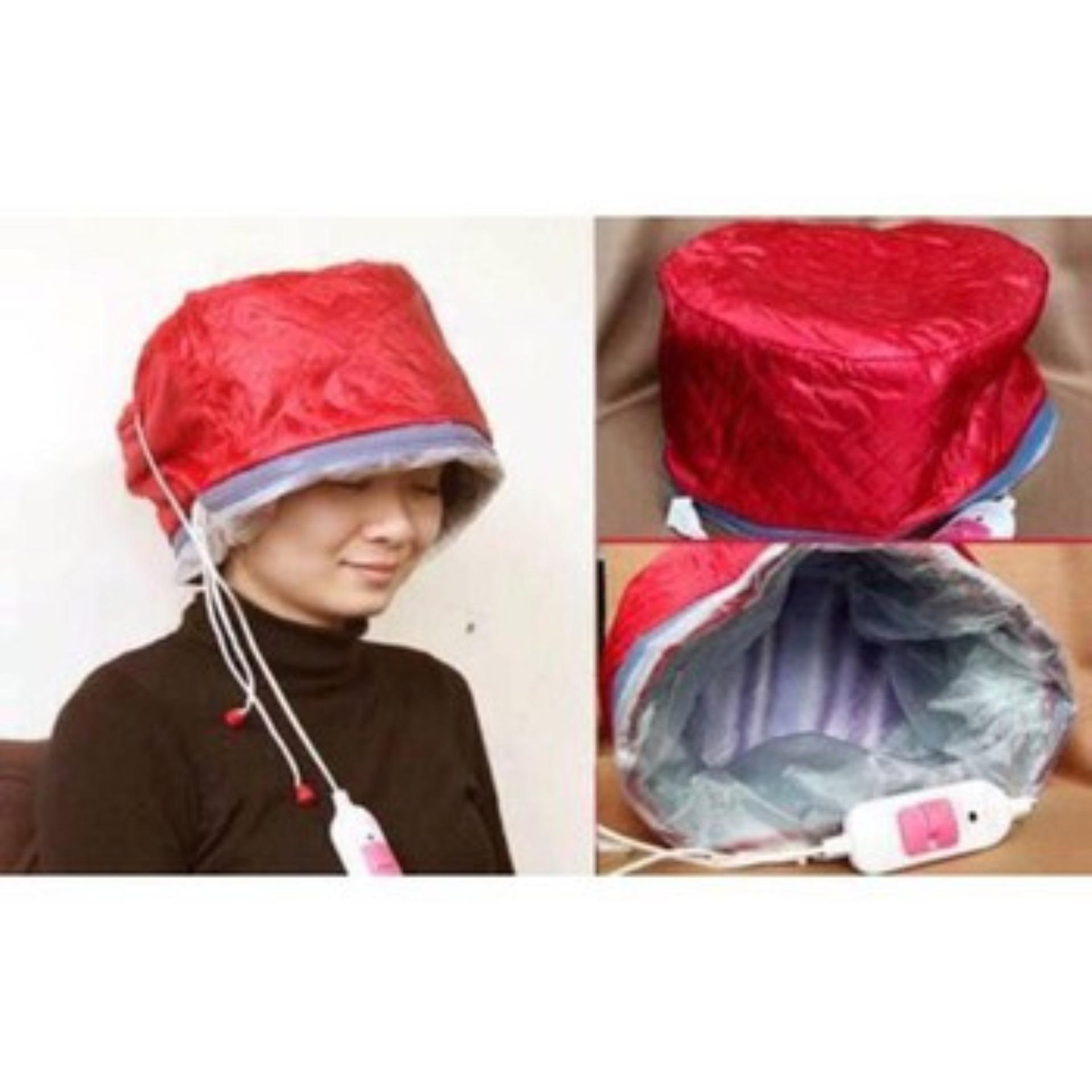 Combo 2 Mũ Ủ Tóc Điện, Nón Hấp Dầu Cá Nhân, Máy Hấp Tóc Cá Nhân, Máy Ủ Tóc Tại Nhà (Màu đỏ)