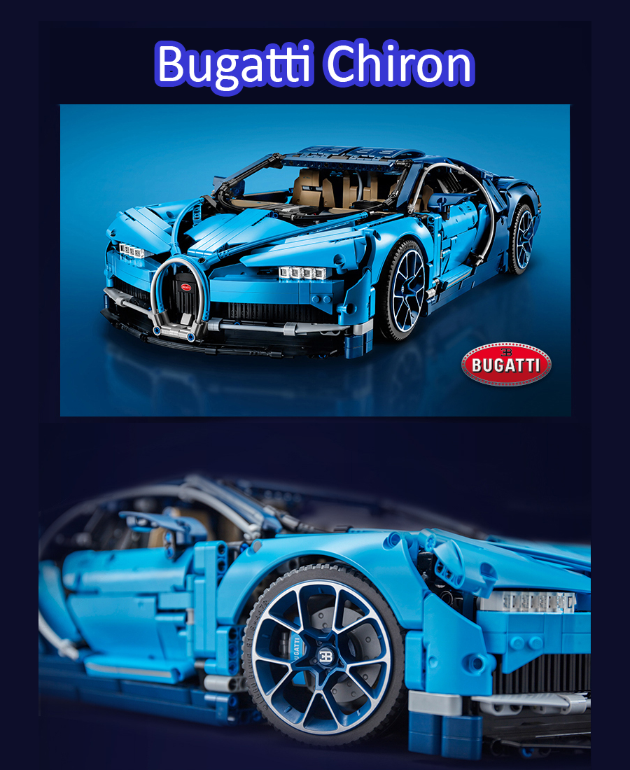 Mô Hình Lắp Ghép Xe Đua Bugatti Chiron Tỉ Lệ 1 : 8( 4031 mảnh)