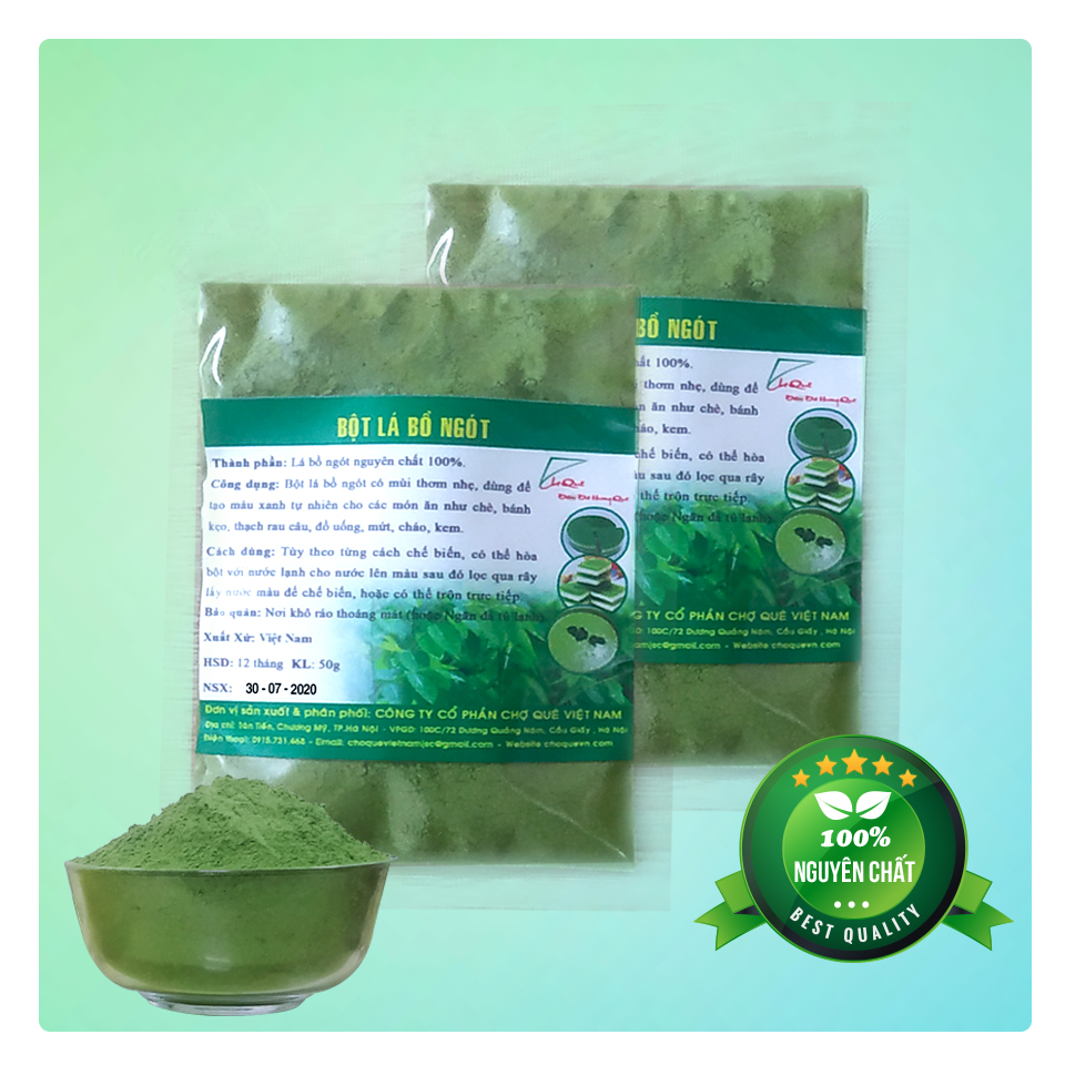 Bột bồ ngót nguyên chất gói 50g