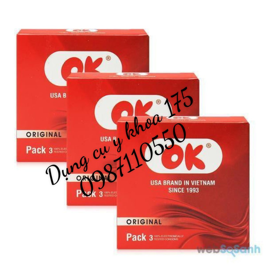 Bao cao su OK hộp 3 cái