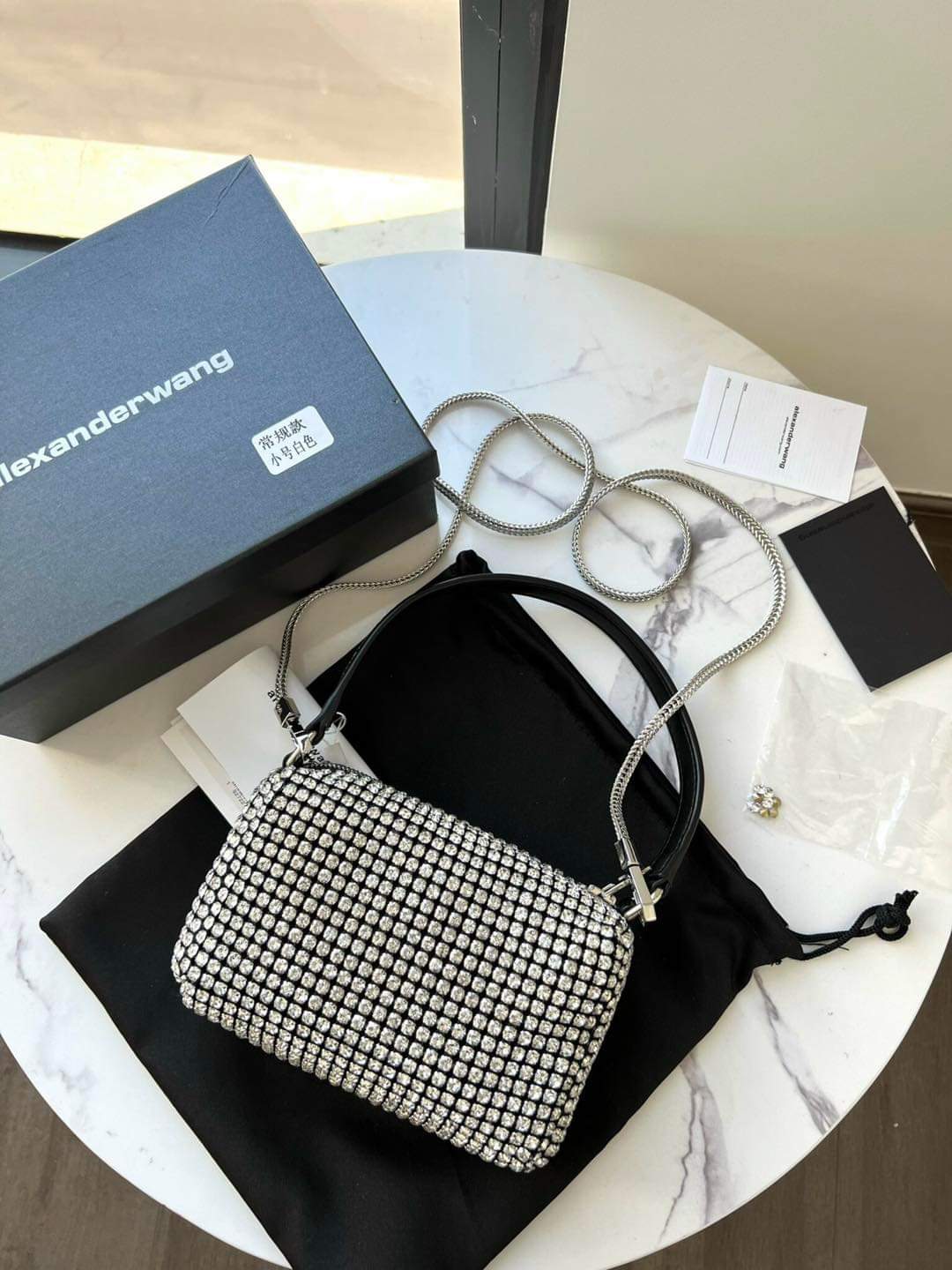 Túi Alexangder.WANG Đính Đá Fullbox Cao Cấp Siêu Xinh (Authentic Tuồn)