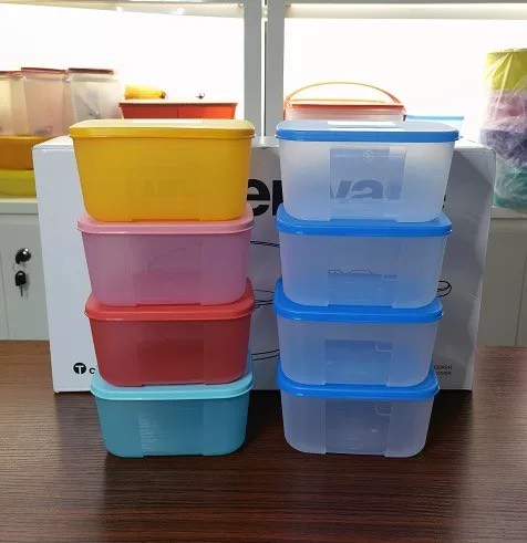 Set 4 hộp Tupperware trữ đông 700ml, set rainbow (hàng có sẵn)