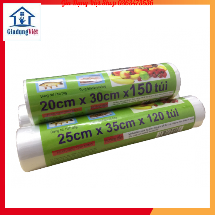 Combo 3 Cuộn Túi Đựng Thực Phẩm Sinh Học An Lành 220