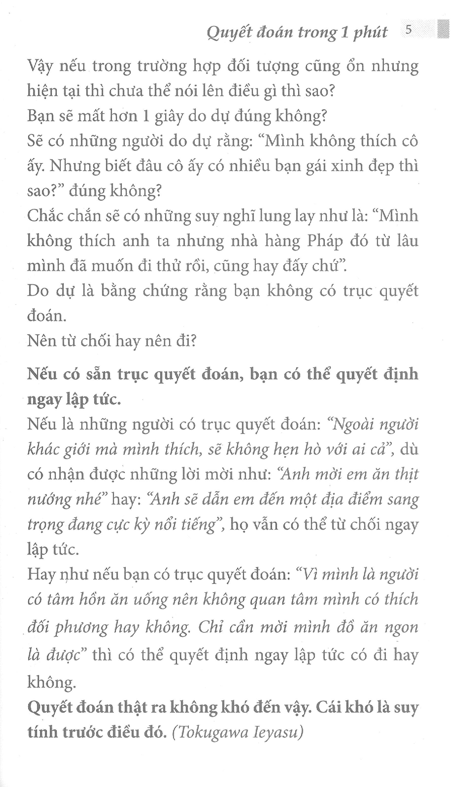 Quyết Đoán Trong 1 Phút