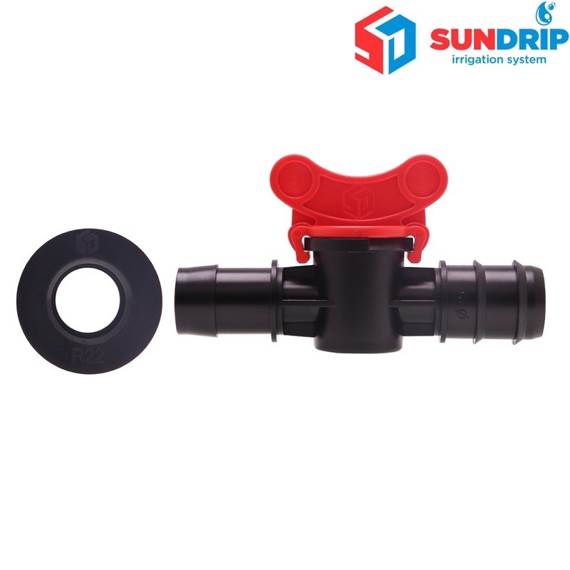 Van khởi thủy ống ldpe 25mm có ron cao su