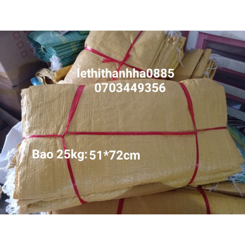 Combo 200 bao pp đựng gạo 25kg