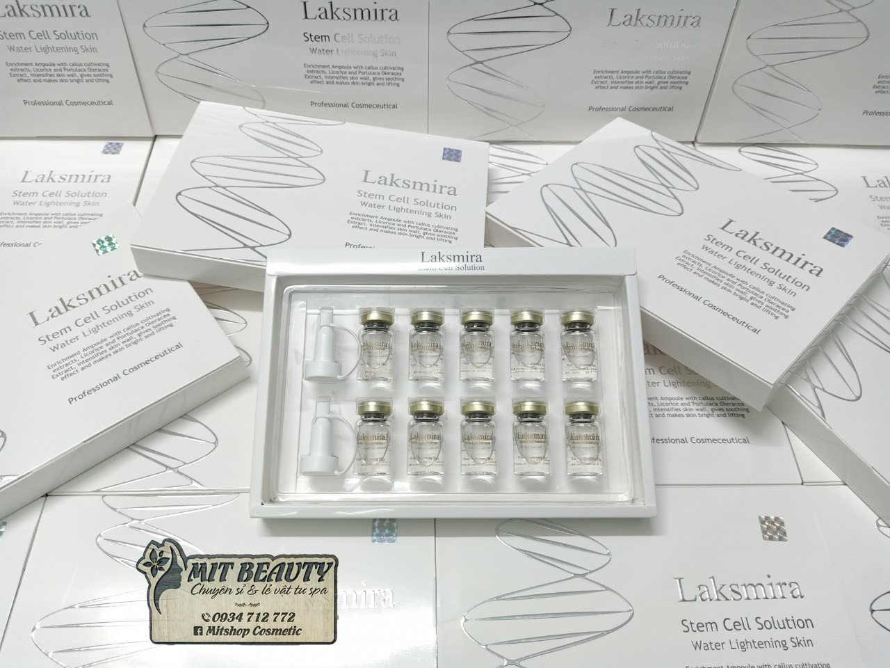[HCM][MẪU MỚI] Tế bào gốc Laksmira Stem Cell Solution 10 lọ x 5ml Hàn Quốc
