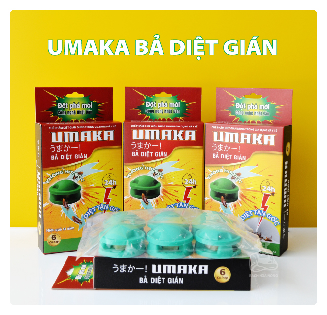 [HCM]Bả Diệt Gián UMAKA - 6 cái/hộp