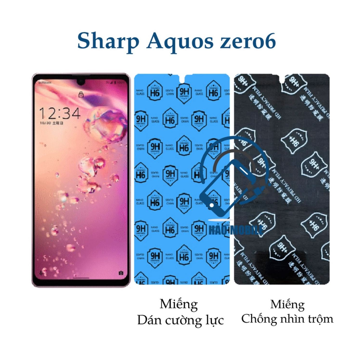 Dán cường lực dẻo nano Sharp Aquos zero6