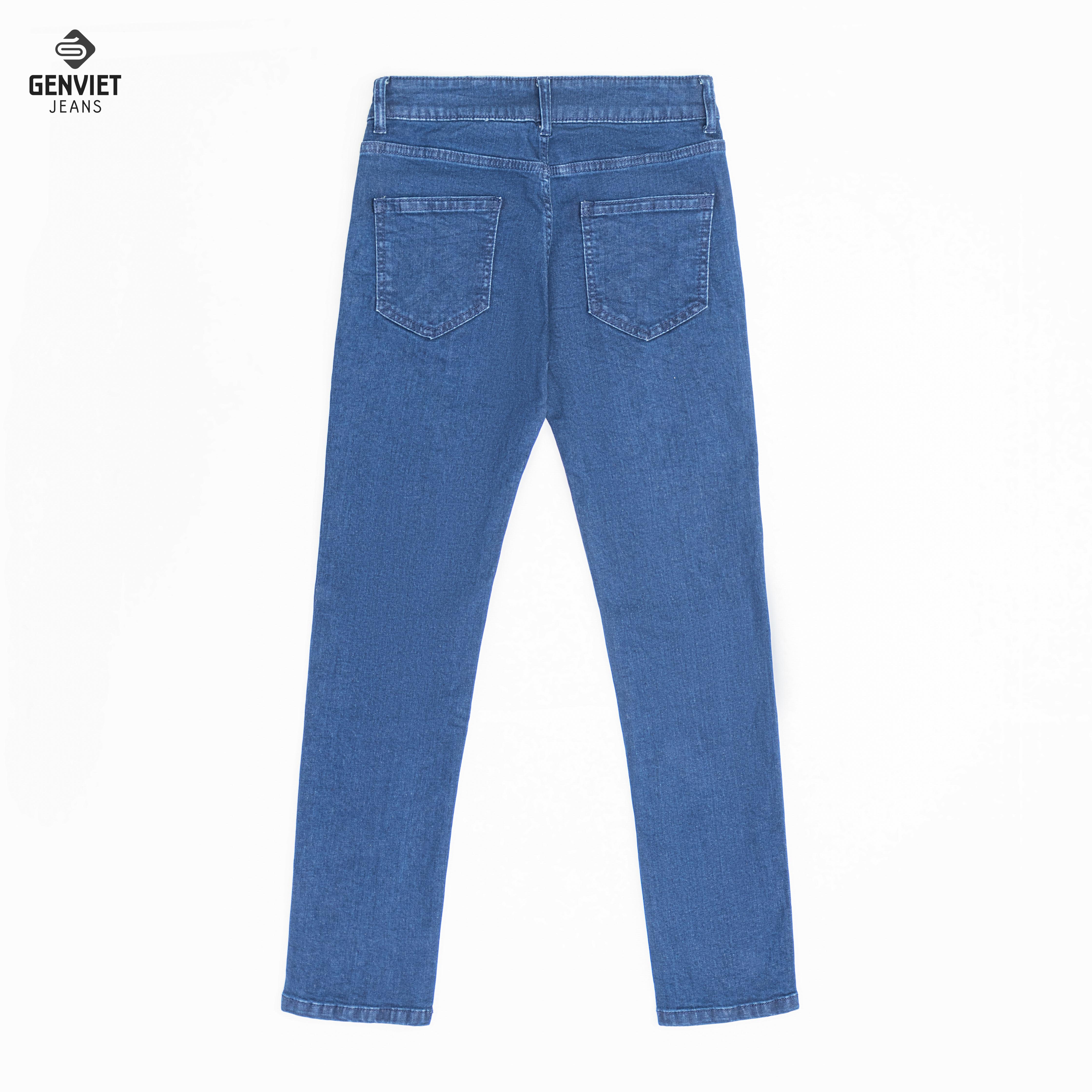 Quần Jeans Dài Nữ Genviet Basic Trơn Đơn Giản DQ109J8128