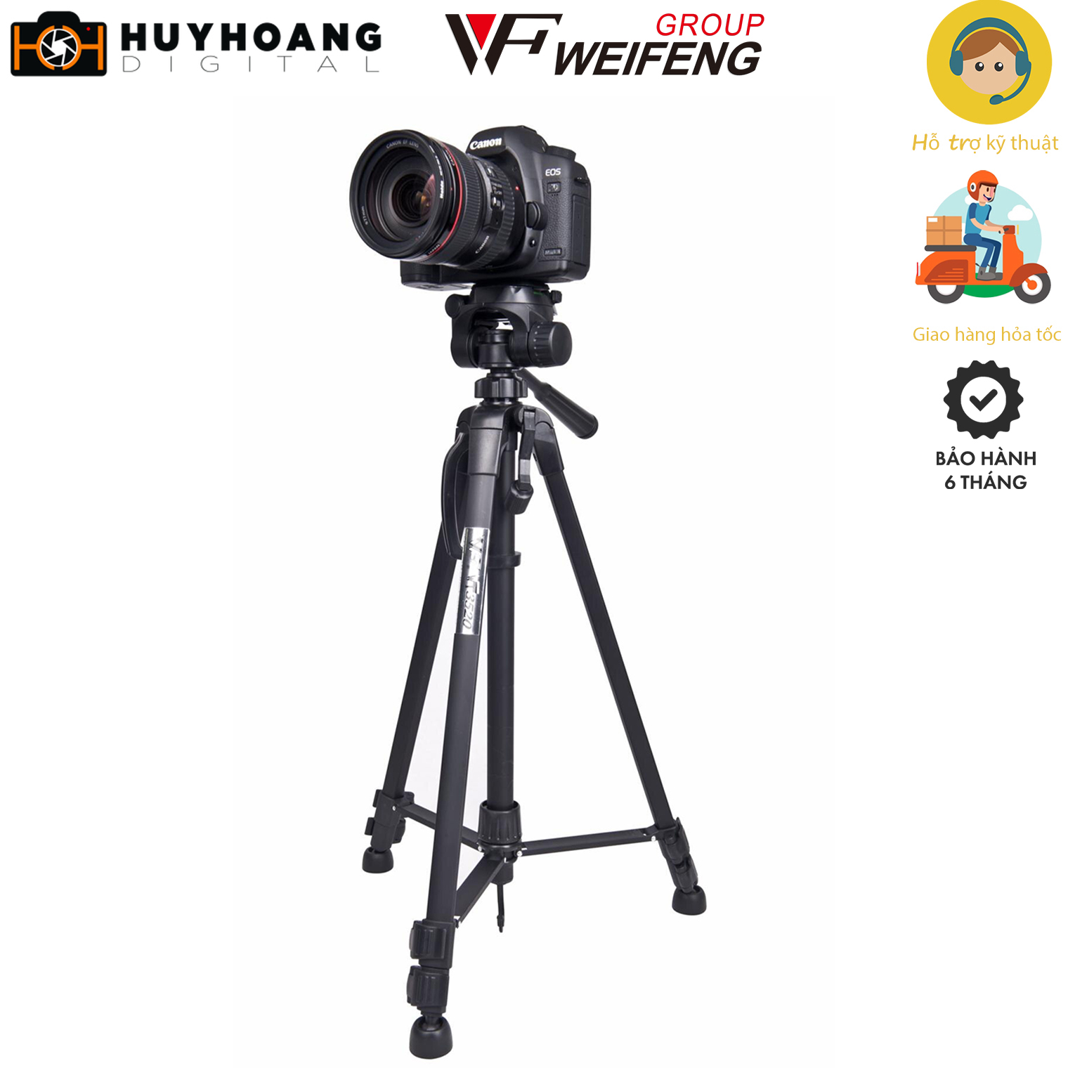 Chân Máy Ảnh Tripod Weifeng WT-3540 - Hàng Nhập Khẩu