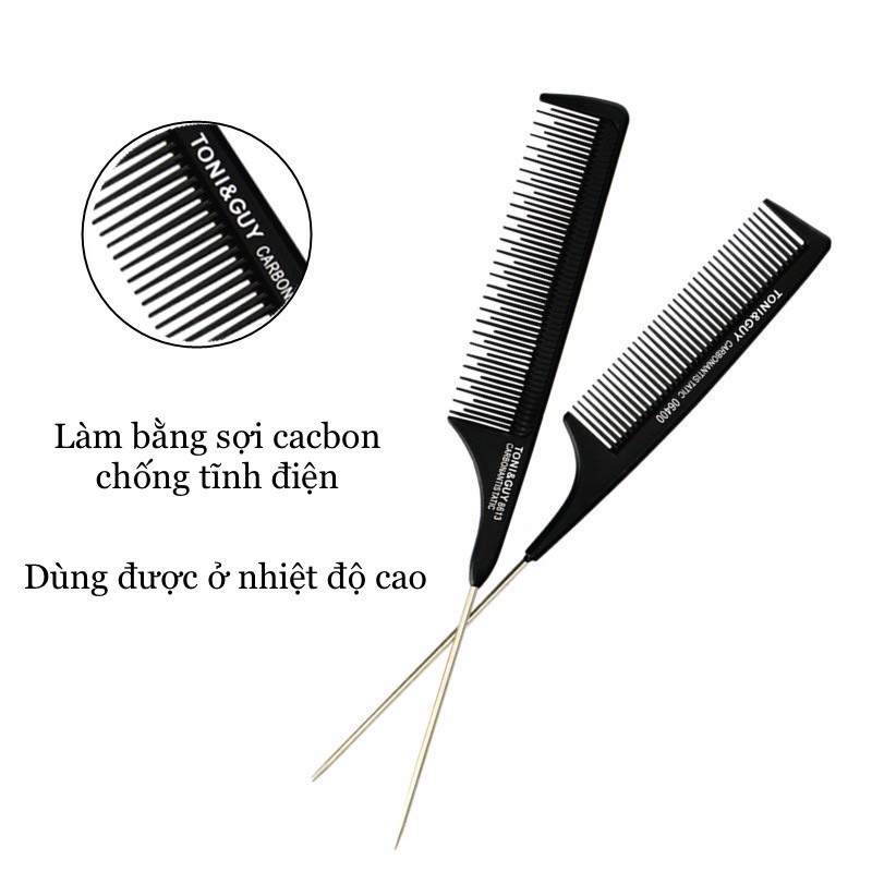 Lược chải mượt lược đánh rối Toni&guy chuôi sắt