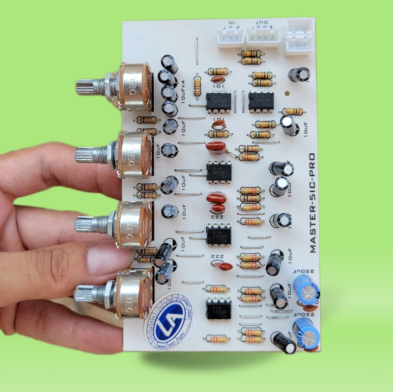 Mạch Master ampli chỉnh nhạc 5 ic