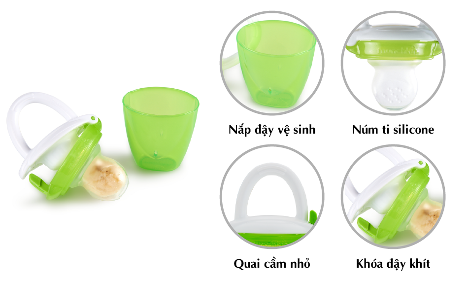 TÚI ĂN DẶM SILICONE MUNCHKIN