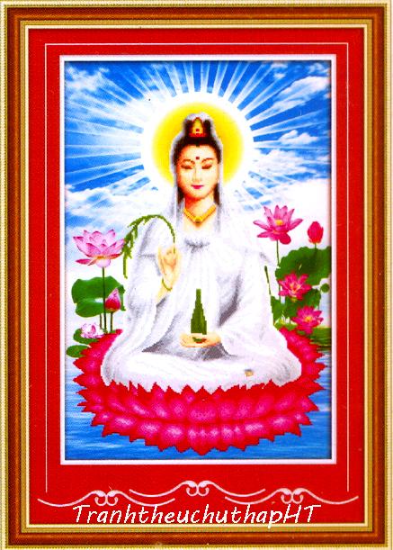 Tranh đính đá phật bà quan âm df2290 – tự đính