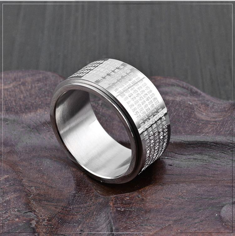 [HCM]Nhẫn Xoay Titan Chú Đại Bi (bạc)