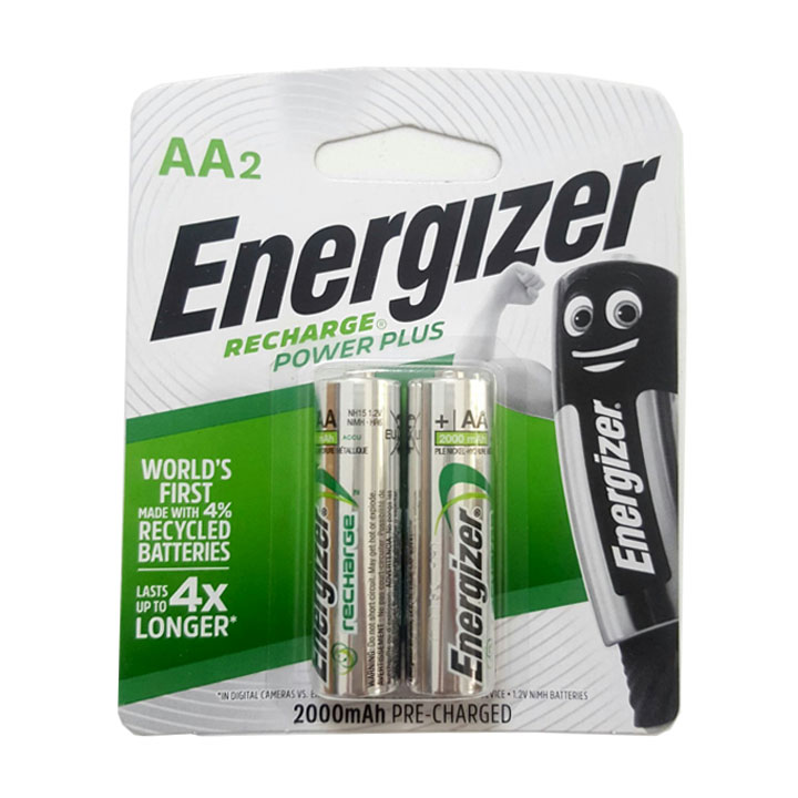 Pin aa sạc energizer 2000mah chính hãng (vỉ 2 viên)