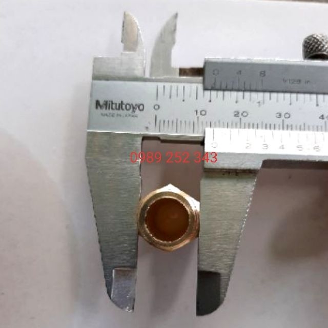 Nối 2 Đầu ren 13mm thau 100% đồng thau .