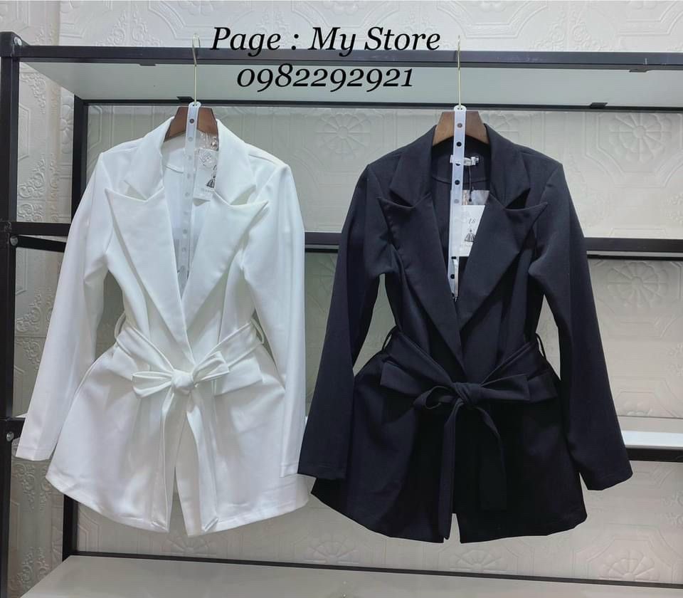 ÁO KHOÁC NỮ KÈM NƠ KIỂU VEST
